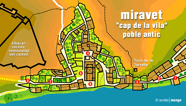 Mapa de Miravet